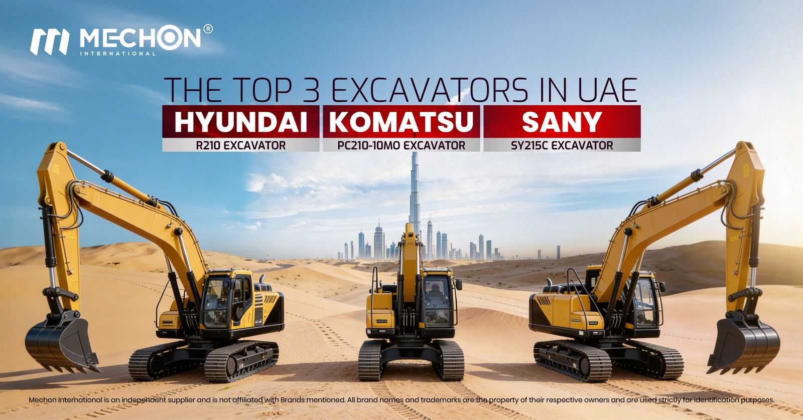 The Top 3 Excavators Dominating the UAE Construction Market in 2026